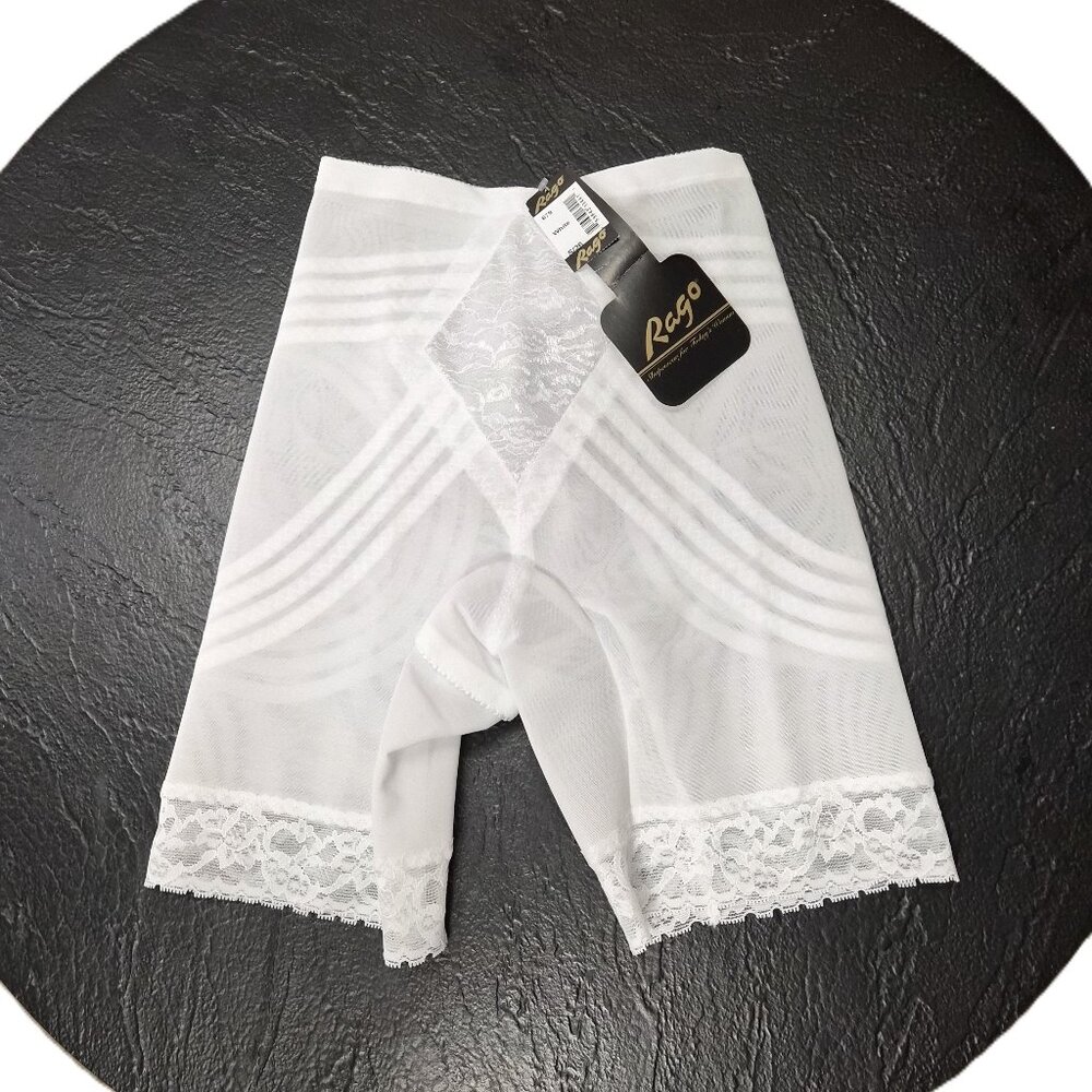 Rago of New York White Shaping Pant Girdle S/26 USA Bridal Budoir  Pin-up Glamou